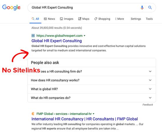 Google Sitelinks Personalized Results