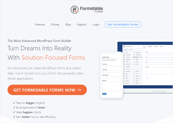 Formidable Forms 插件的网站