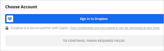 登录 Dropbox