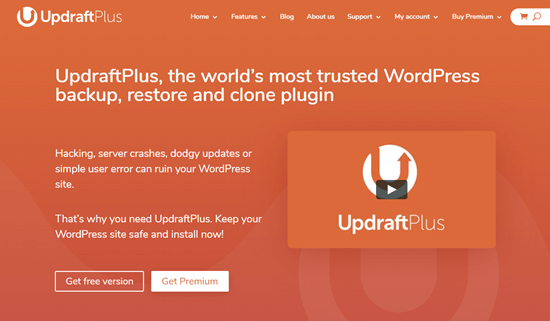 WordPress 的 UpdraftPlus 高级插件