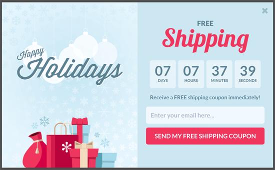 OptinMonster Countdown Timer Popup for Holidays OptinMonster Countdown Timer Popup for Holidays