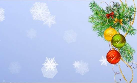 Christmas ball on branch Christmas ball on branch