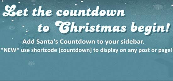 Christmas countdown widget Christmas countdown widget
