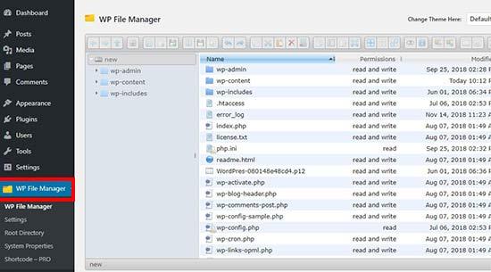 WP File Manager WP File Manager