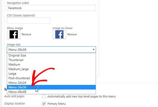 Social icon size Social icon size