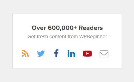 Social menu in sidebar Social menu in sidebar