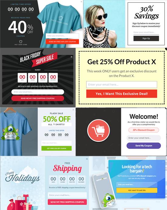 OptinMonster Coupon Popup Examples OptinMonster Coupon Popup Examples
