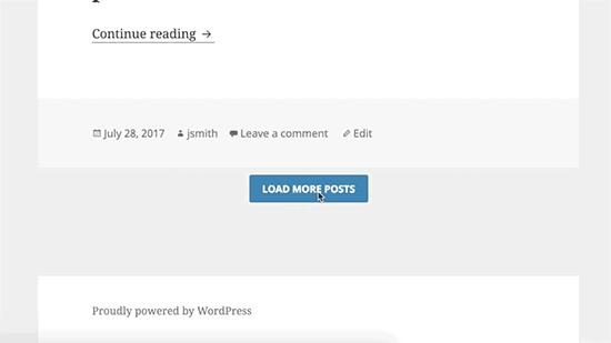 Click to load more posts button preview Click to load more posts button preview