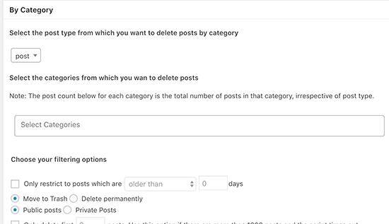 Sort and select posts by category Sort and select posts by category