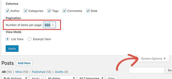 Change the number of posts to be displayed Change the number of posts to be displayed