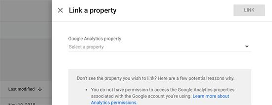 Select and link property Select and link property