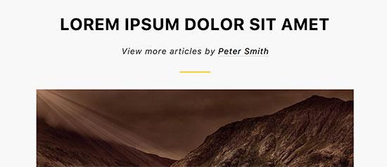Showing author link in WordPress posts Showing author link in WordPress posts