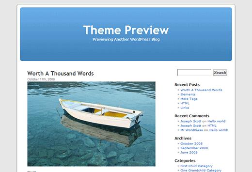 Kubrick - the default WordPress theme from 2005 - 2010 Kubrick - the default WordPress theme from 2005 - 2010