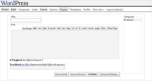 WordPress 1.2 Mingus WordPress 1.2 Mingus