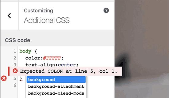 Error highlighting in new code edior Error highlighting in new code edior