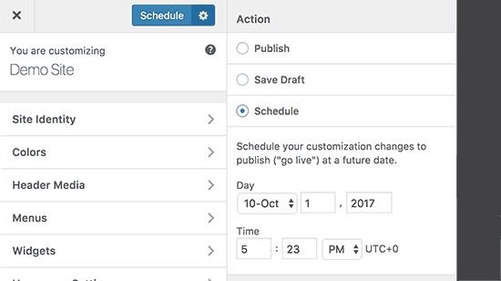schedulethemechanges Schedule theme changes
