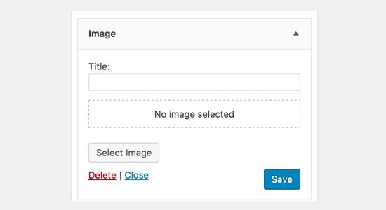 Image widget in upcoming WordPress 4.8 Image widget in upcoming WordPress 4.8