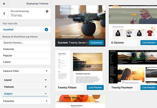 New theme and site setup flow in Customizer New theme and site setup flow in Customizer