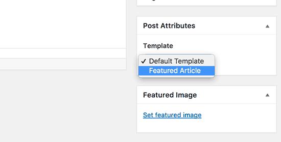 Select your custom single post template Select your custom single post template