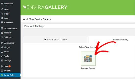 Featured content service Featured content service