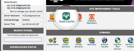 SiteGround SuperCacher SiteGround SuperCacher