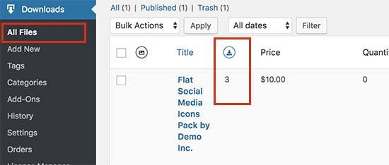 Download count for your files Download count for your files