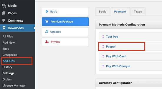 Configure payment settings Configure payment settings