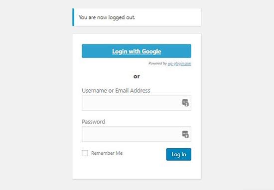 Login with Google Login with Google