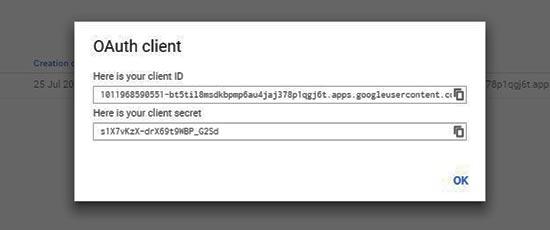 Client ID and Client secret Client ID and Client secret