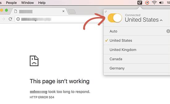 Turn off VPN Turn off VPN