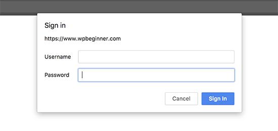 Login prompt Login prompt