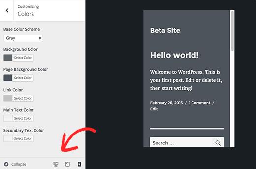 Responsive previews in WordPress 4.5 Responsive previews in WordPress 4.5