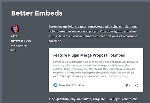 Better embeds Better embeds