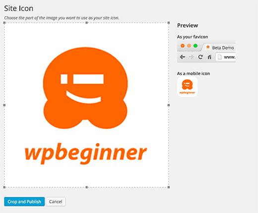 Site icon feature in WordPress 4.3 Site icon feature in WordPress 4.3