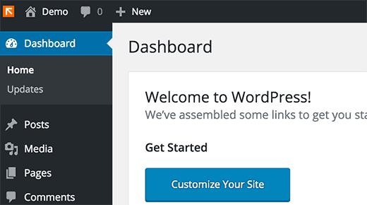 Custom logo in WordPress dashboard Custom logo in WordPress dashboard