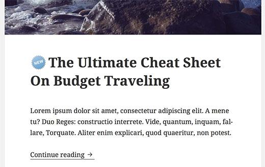 New post highlighted New post highlighted