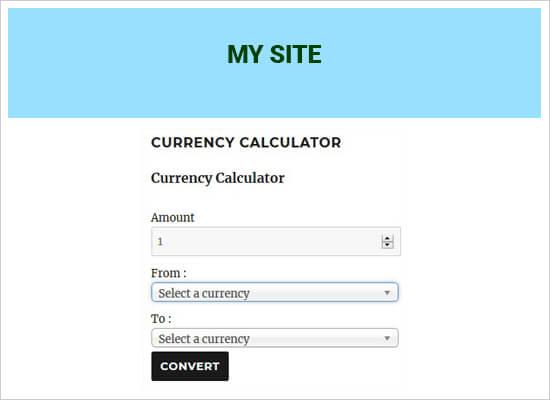 Currency converter Currency converter