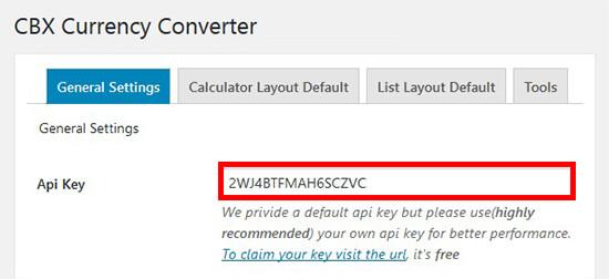 API key for converter API key for converter