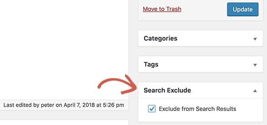 Exclude from search box Exclude from search box