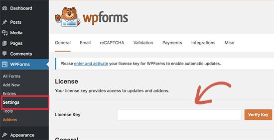 WPForms license WPForms license