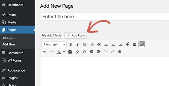 Add form button Add form button
