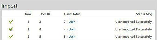 User Import User Import