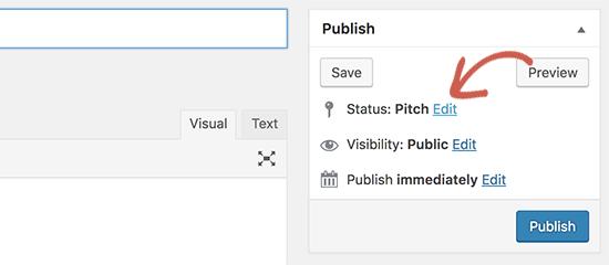 Select post status Select post status