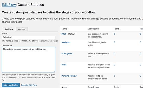 Add new status Add new status