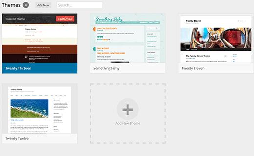 Themes screen in development versions of WordPress 3.8 Themes screen in development versions of WordPress 3.8