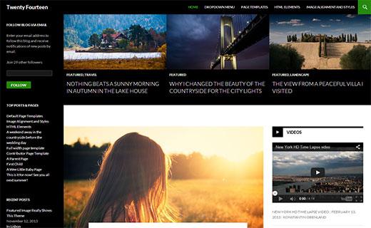 Twenty Fourteen - The new default WordPress theme for next year Twenty Fourteen - The new default WordPress theme for next year