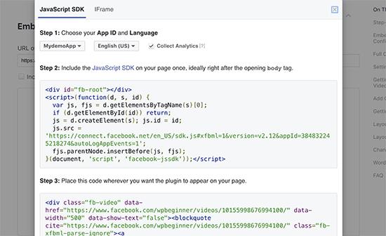 Embed code generator Embed code generator