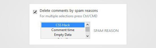 Delete Comments by Spam Reason Delete Comments by Spam Reason