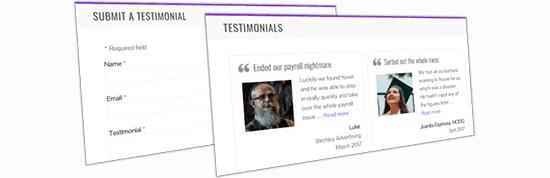 Strong testimonials Strong testimonials
