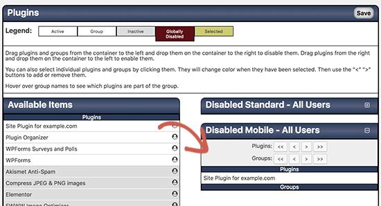 Disable plugins in mobile version Disable plugins in mobile version